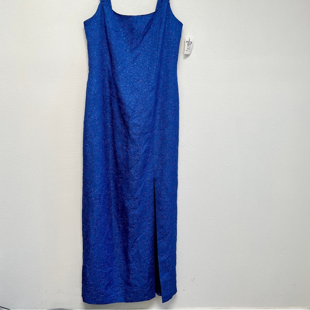 NWT Vintage 2PC Blue Evening Dress